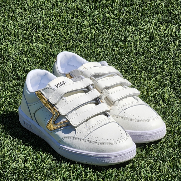 Vans Shoes - Vans Lowland Comfy Cush V Metallic Marshmallow/Gold Unisex Women's Shoes Size 7